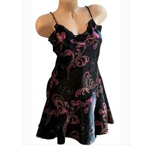 Vintage delicates satin slip lingerie dress sz m